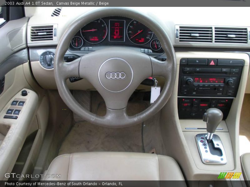 Canvas Beige Metallic / Beige 2003 Audi A4 1.8T Sedan