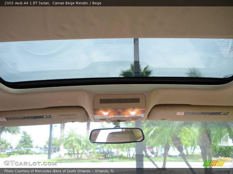 Canvas Beige Metallic / Beige 2003 Audi A4 1.8T Sedan