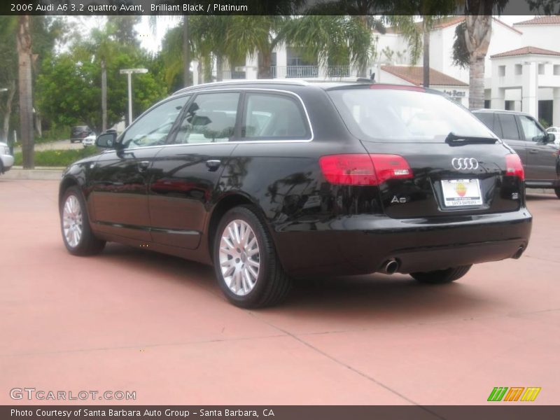 Brilliant Black / Platinum 2006 Audi A6 3.2 quattro Avant