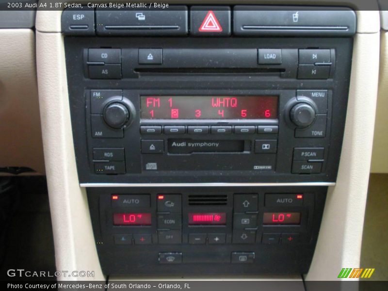 Canvas Beige Metallic / Beige 2003 Audi A4 1.8T Sedan