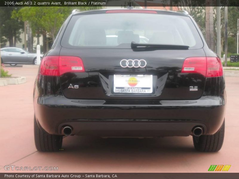 Brilliant Black / Platinum 2006 Audi A6 3.2 quattro Avant