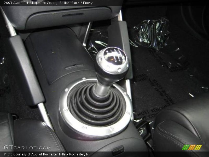 Brilliant Black / Ebony 2003 Audi TT 1.8T quattro Coupe