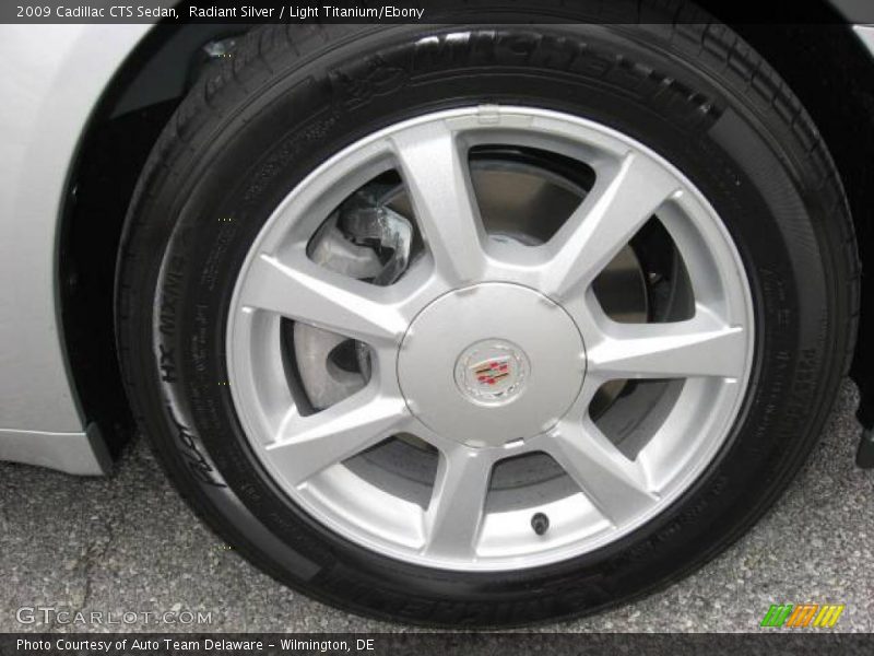 Radiant Silver / Light Titanium/Ebony 2009 Cadillac CTS Sedan