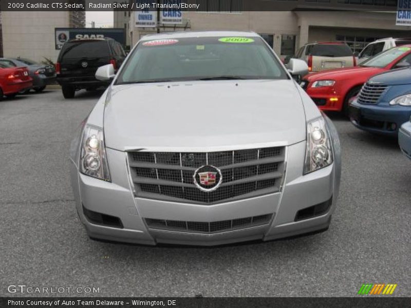 Radiant Silver / Light Titanium/Ebony 2009 Cadillac CTS Sedan