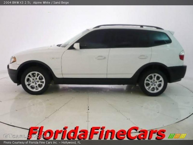 Alpine White / Sand Beige 2004 BMW X3 2.5i