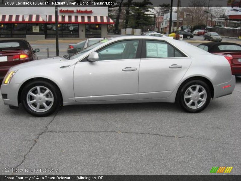 Radiant Silver / Light Titanium/Ebony 2009 Cadillac CTS Sedan