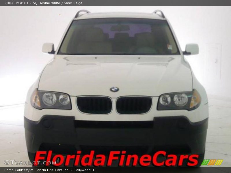 Alpine White / Sand Beige 2004 BMW X3 2.5i