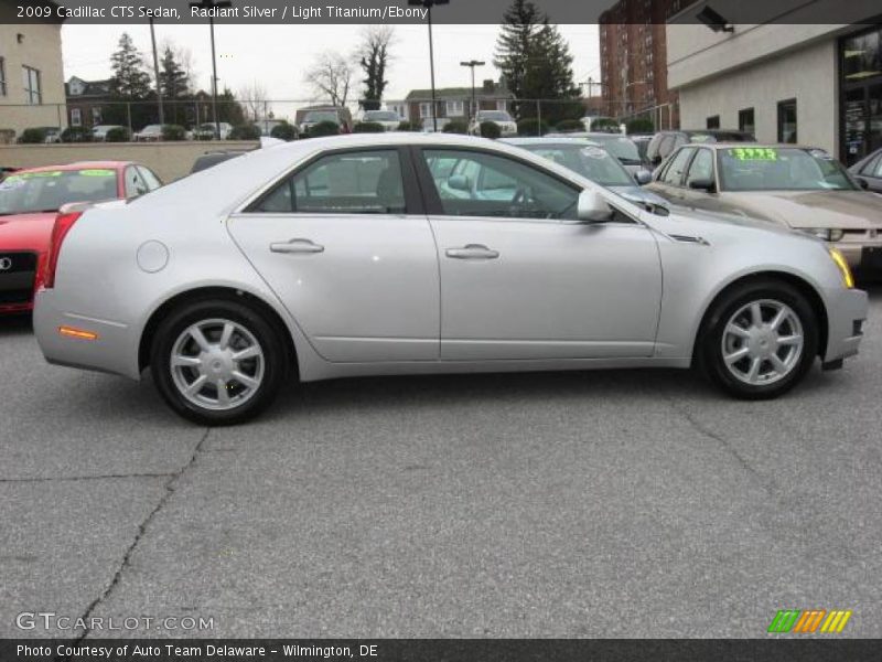 Radiant Silver / Light Titanium/Ebony 2009 Cadillac CTS Sedan
