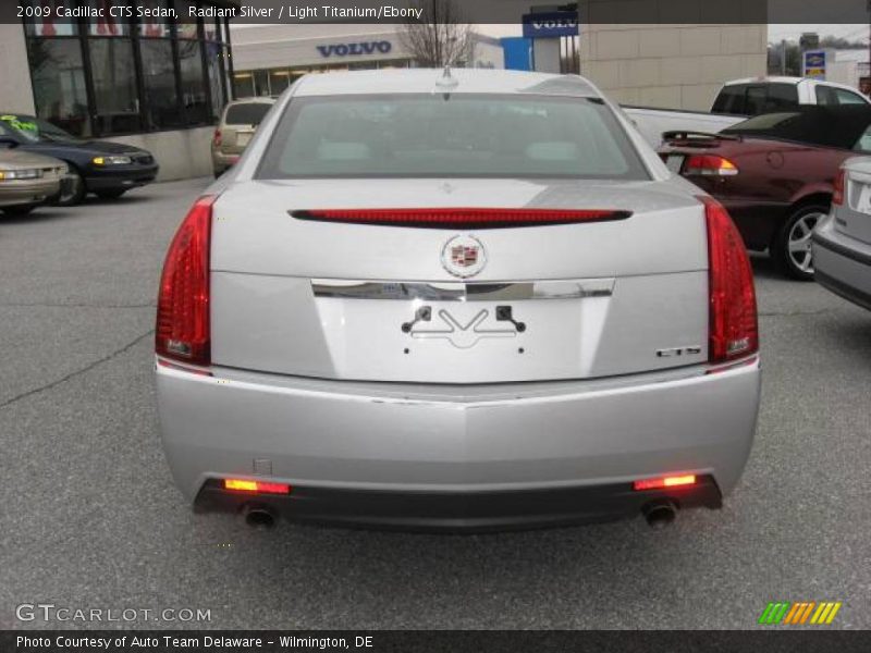 Radiant Silver / Light Titanium/Ebony 2009 Cadillac CTS Sedan