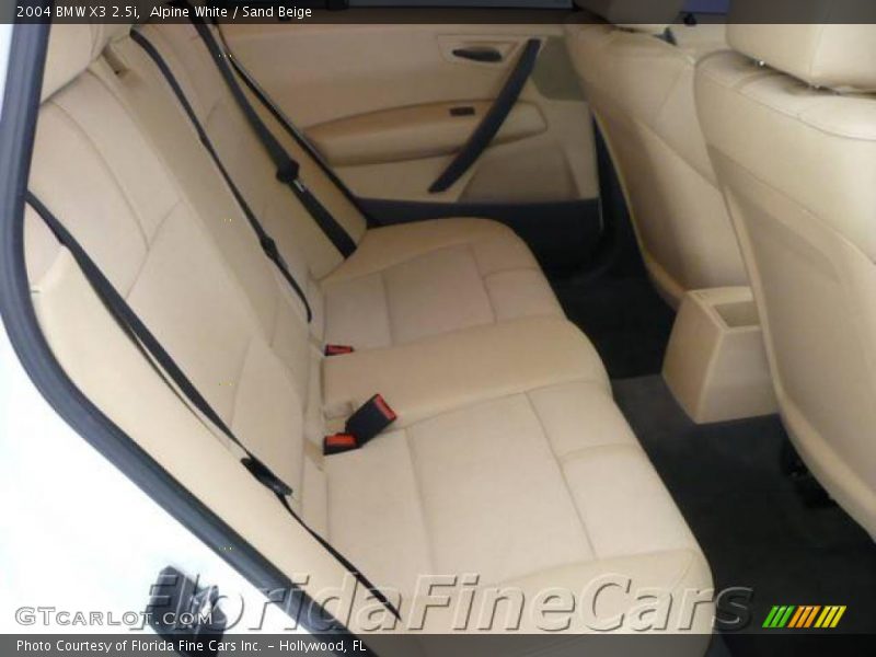 Alpine White / Sand Beige 2004 BMW X3 2.5i