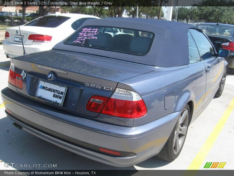 Steel Blue Metallic / Grey 2005 BMW 3 Series 325i Convertible