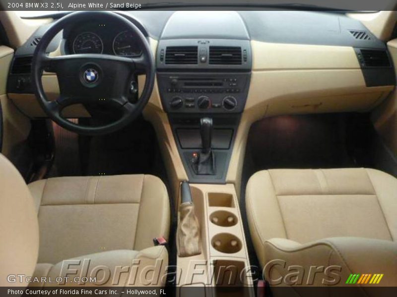 Alpine White / Sand Beige 2004 BMW X3 2.5i