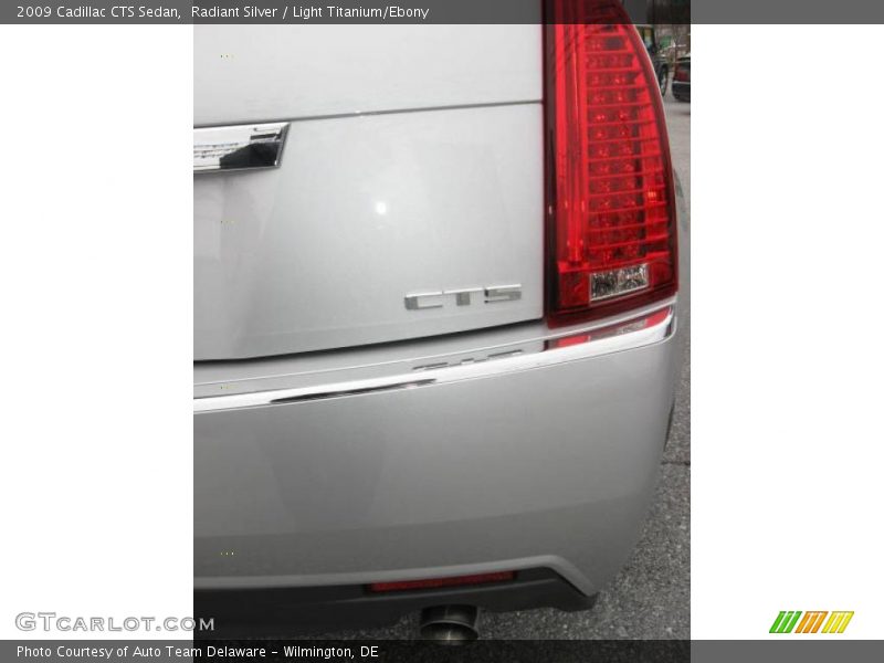 Radiant Silver / Light Titanium/Ebony 2009 Cadillac CTS Sedan
