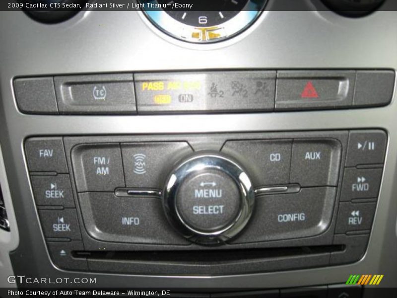 Radiant Silver / Light Titanium/Ebony 2009 Cadillac CTS Sedan