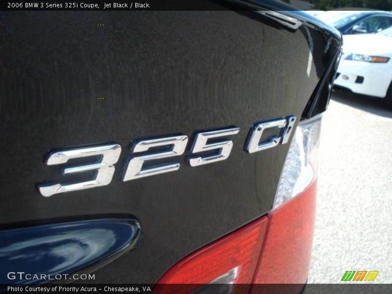 Jet Black / Black 2006 BMW 3 Series 325i Coupe