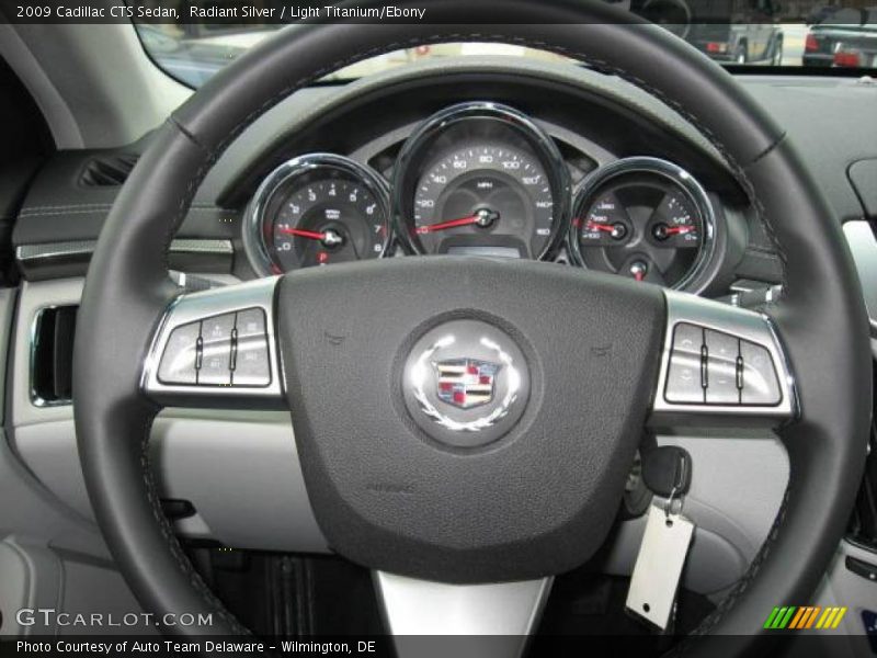 Radiant Silver / Light Titanium/Ebony 2009 Cadillac CTS Sedan