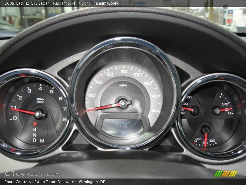 Radiant Silver / Light Titanium/Ebony 2009 Cadillac CTS Sedan