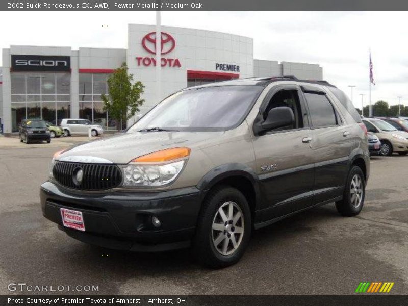 Pewter Metallic / Medium Oak 2002 Buick Rendezvous CXL AWD