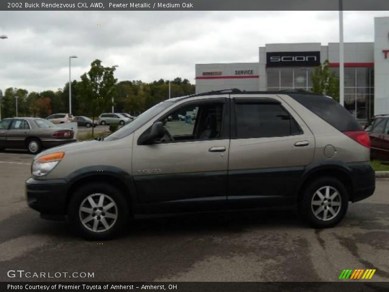 Pewter Metallic / Medium Oak 2002 Buick Rendezvous CXL AWD