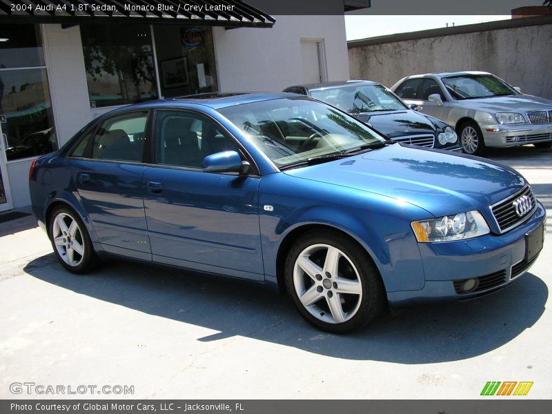 Monaco Blue / Grey Leather 2004 Audi A4 1.8T Sedan