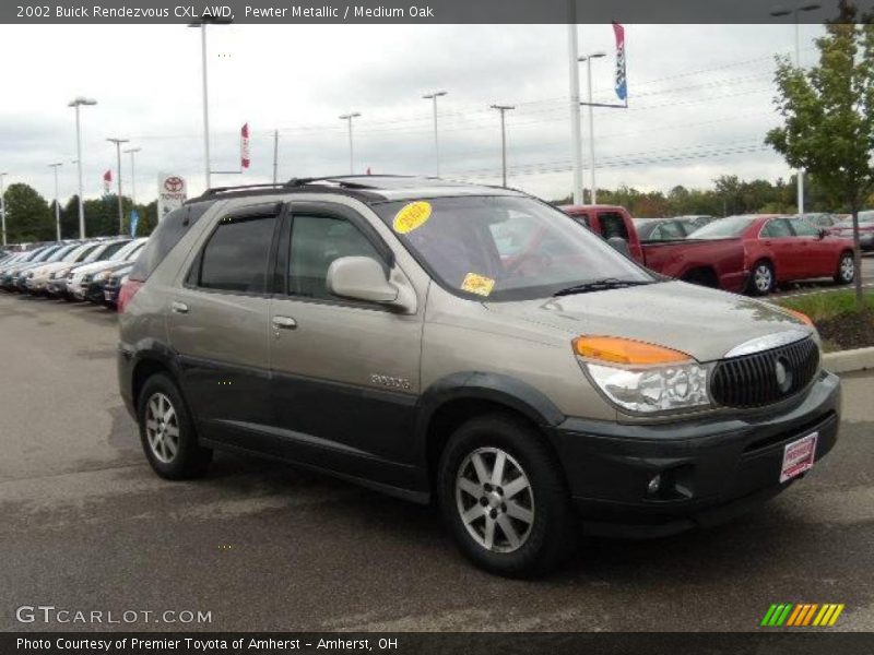 Pewter Metallic / Medium Oak 2002 Buick Rendezvous CXL AWD