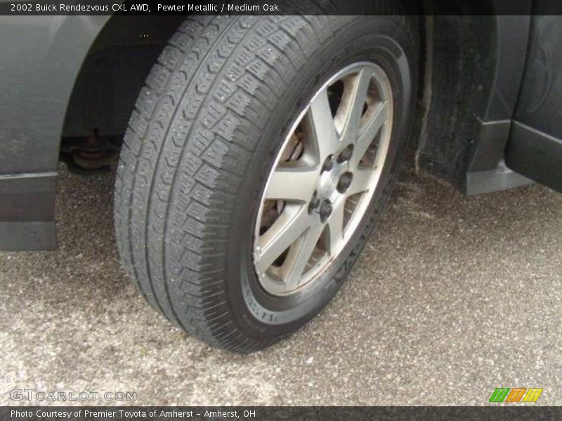 Pewter Metallic / Medium Oak 2002 Buick Rendezvous CXL AWD