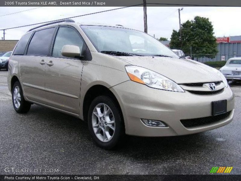 Desert Sand Mica / Taupe 2006 Toyota Sienna XLE AWD