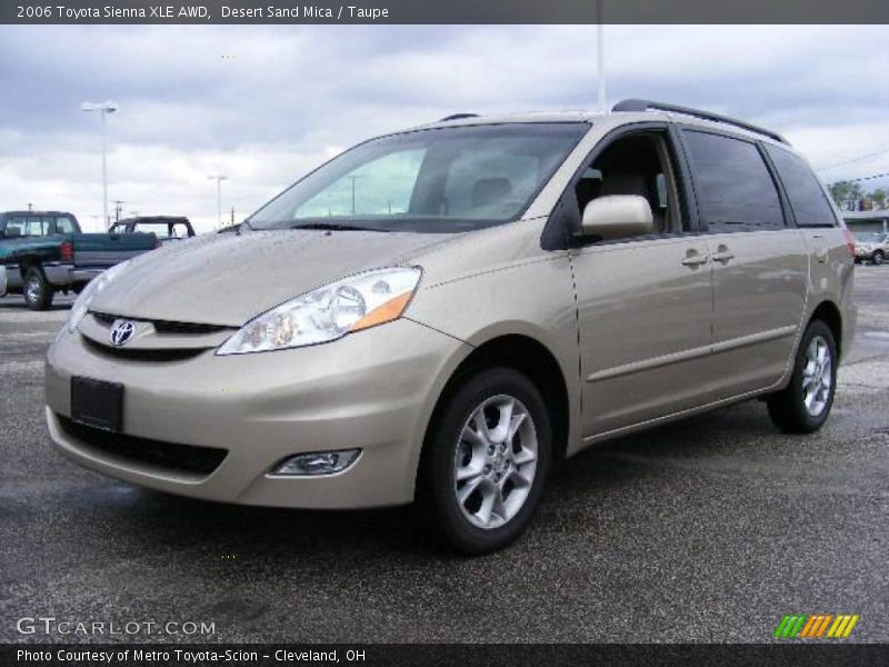 Desert Sand Mica / Taupe 2006 Toyota Sienna XLE AWD