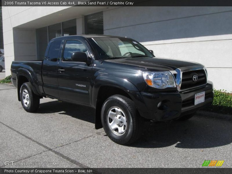 Black Sand Pearl / Graphite Gray 2006 Toyota Tacoma V6 Access Cab 4x4