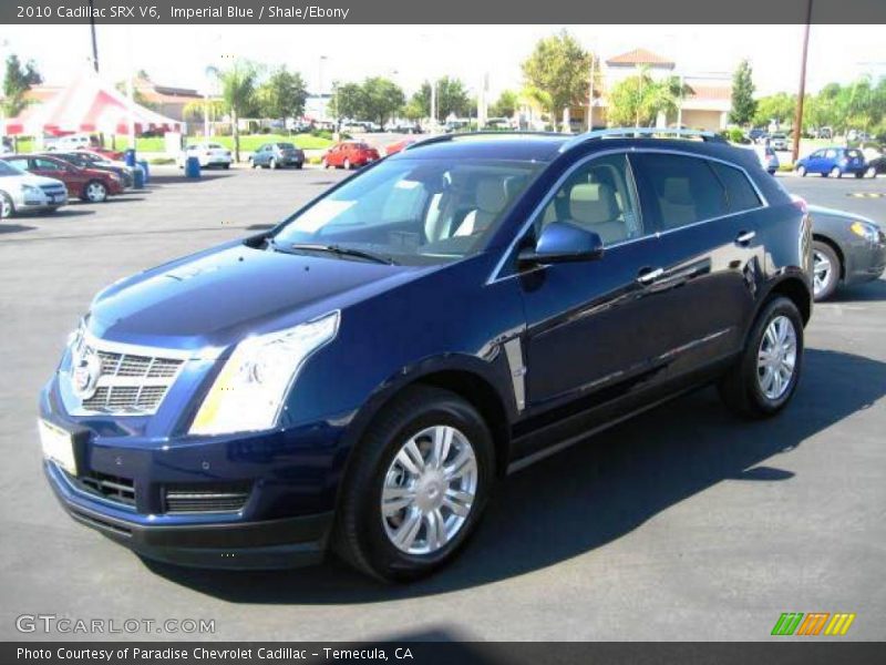 Imperial Blue / Shale/Ebony 2010 Cadillac SRX V6