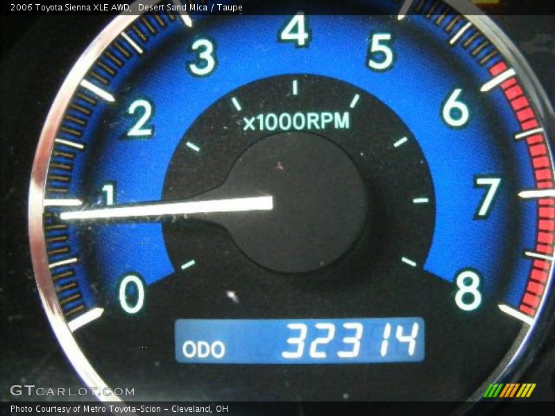 Desert Sand Mica / Taupe 2006 Toyota Sienna XLE AWD