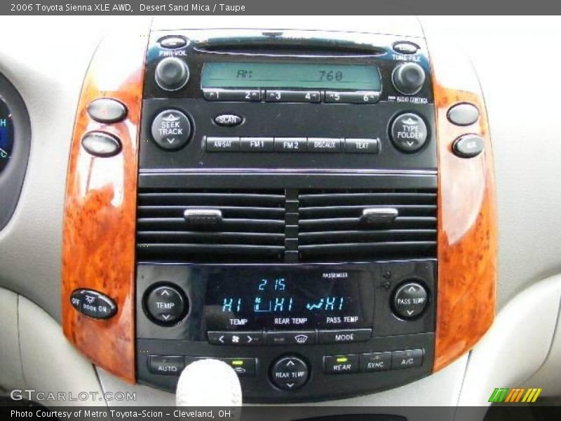 Desert Sand Mica / Taupe 2006 Toyota Sienna XLE AWD