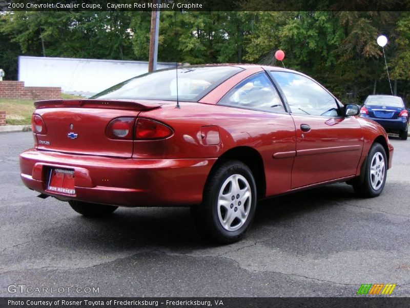 Cayenne Red Metallic / Graphite 2000 Chevrolet Cavalier Coupe