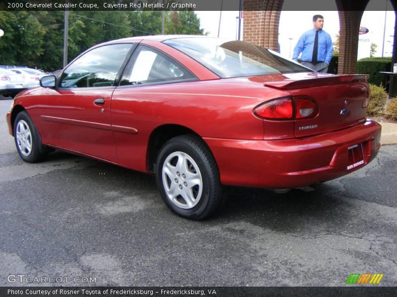 Cayenne Red Metallic / Graphite 2000 Chevrolet Cavalier Coupe