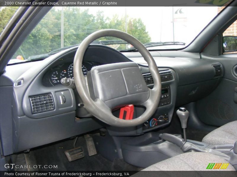 Cayenne Red Metallic / Graphite 2000 Chevrolet Cavalier Coupe