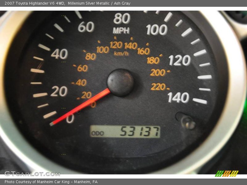Millenium Silver Metallic / Ash Gray 2007 Toyota Highlander V6 4WD