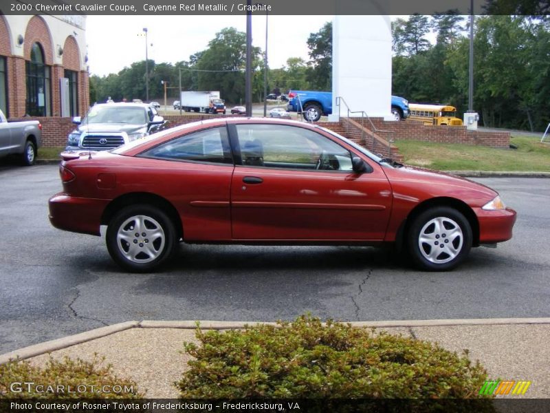 Cayenne Red Metallic / Graphite 2000 Chevrolet Cavalier Coupe