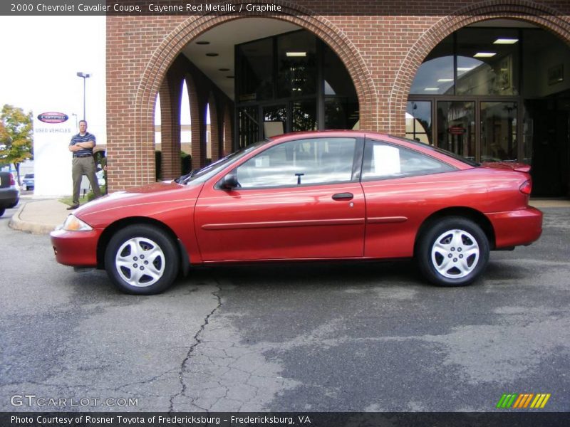 Cayenne Red Metallic / Graphite 2000 Chevrolet Cavalier Coupe