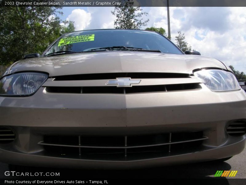 Sandrift Metallic / Graphite Gray 2003 Chevrolet Cavalier Sedan
