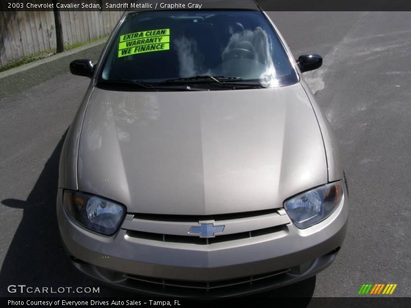 Sandrift Metallic / Graphite Gray 2003 Chevrolet Cavalier Sedan