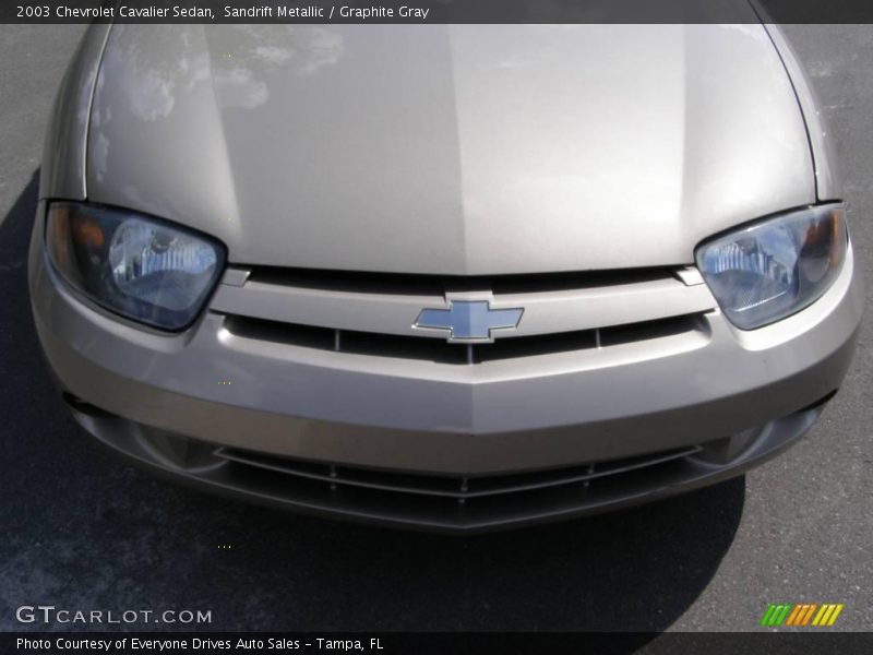 Sandrift Metallic / Graphite Gray 2003 Chevrolet Cavalier Sedan