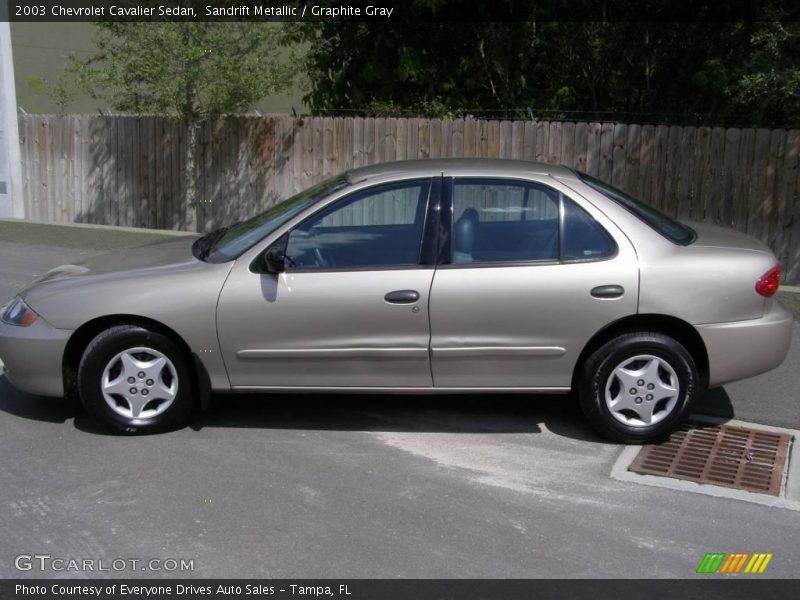 Sandrift Metallic / Graphite Gray 2003 Chevrolet Cavalier Sedan