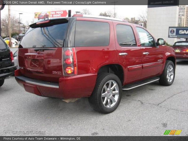 Red Jewel Tintcoat / Cocoa/Light Cashmere 2008 GMC Yukon Denali AWD