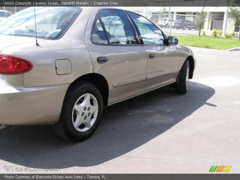 Sandrift Metallic / Graphite Gray 2003 Chevrolet Cavalier Sedan