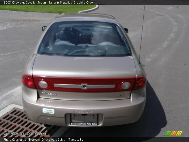 Sandrift Metallic / Graphite Gray 2003 Chevrolet Cavalier Sedan