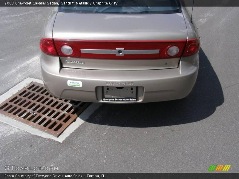 Sandrift Metallic / Graphite Gray 2003 Chevrolet Cavalier Sedan
