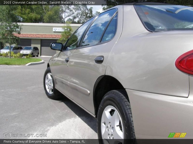 Sandrift Metallic / Graphite Gray 2003 Chevrolet Cavalier Sedan