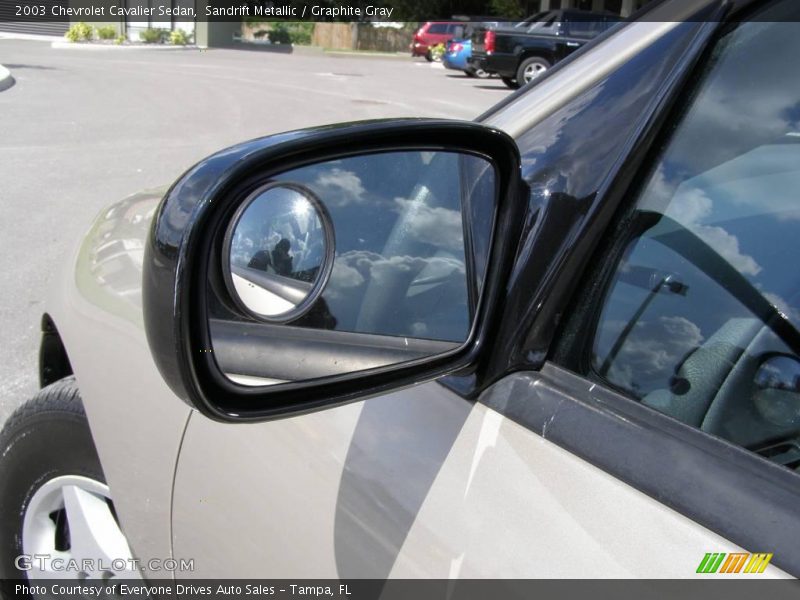 Sandrift Metallic / Graphite Gray 2003 Chevrolet Cavalier Sedan