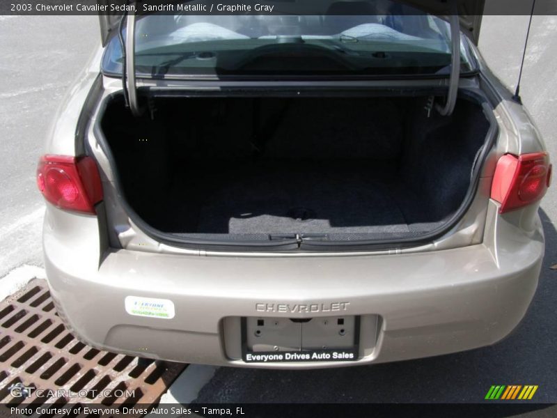 Sandrift Metallic / Graphite Gray 2003 Chevrolet Cavalier Sedan