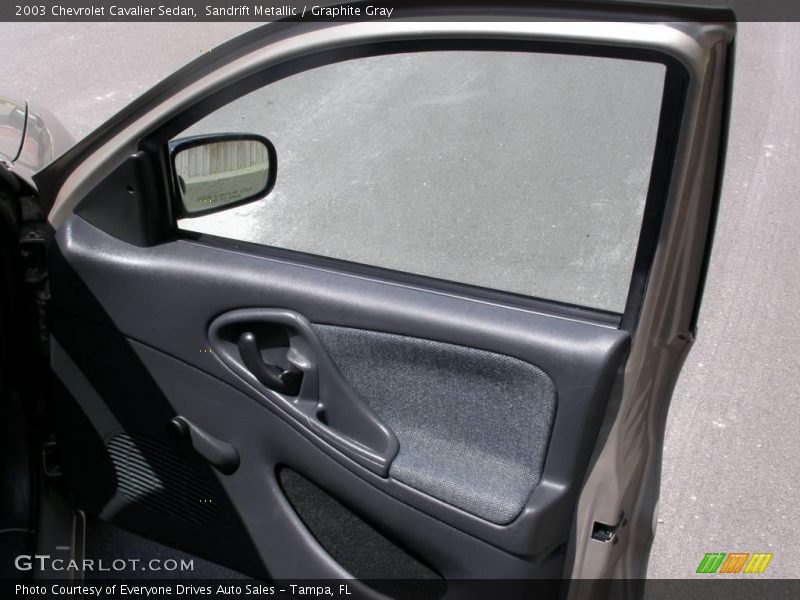 Sandrift Metallic / Graphite Gray 2003 Chevrolet Cavalier Sedan